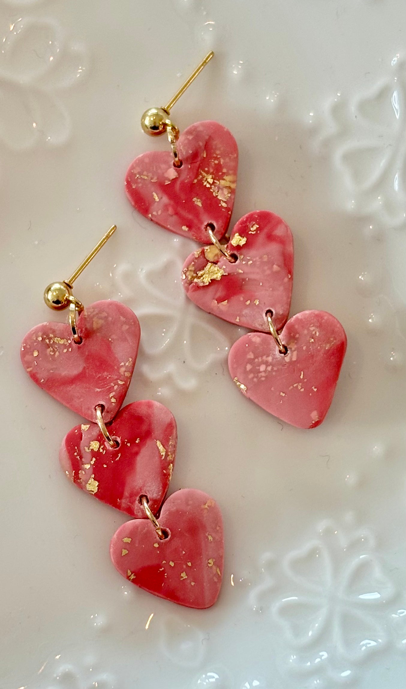 Heart Dangly Earrings