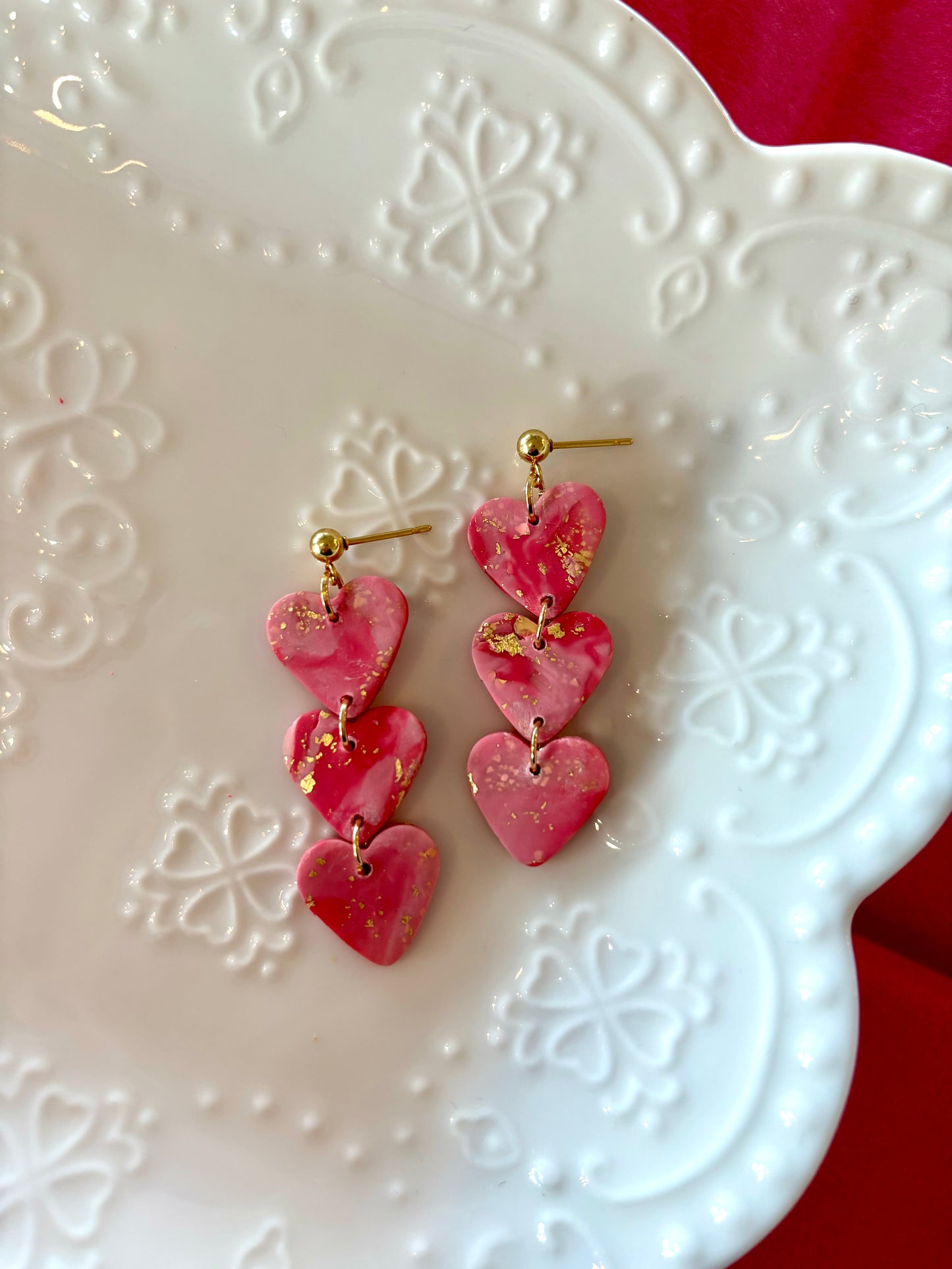 Heart Dangly Earrings