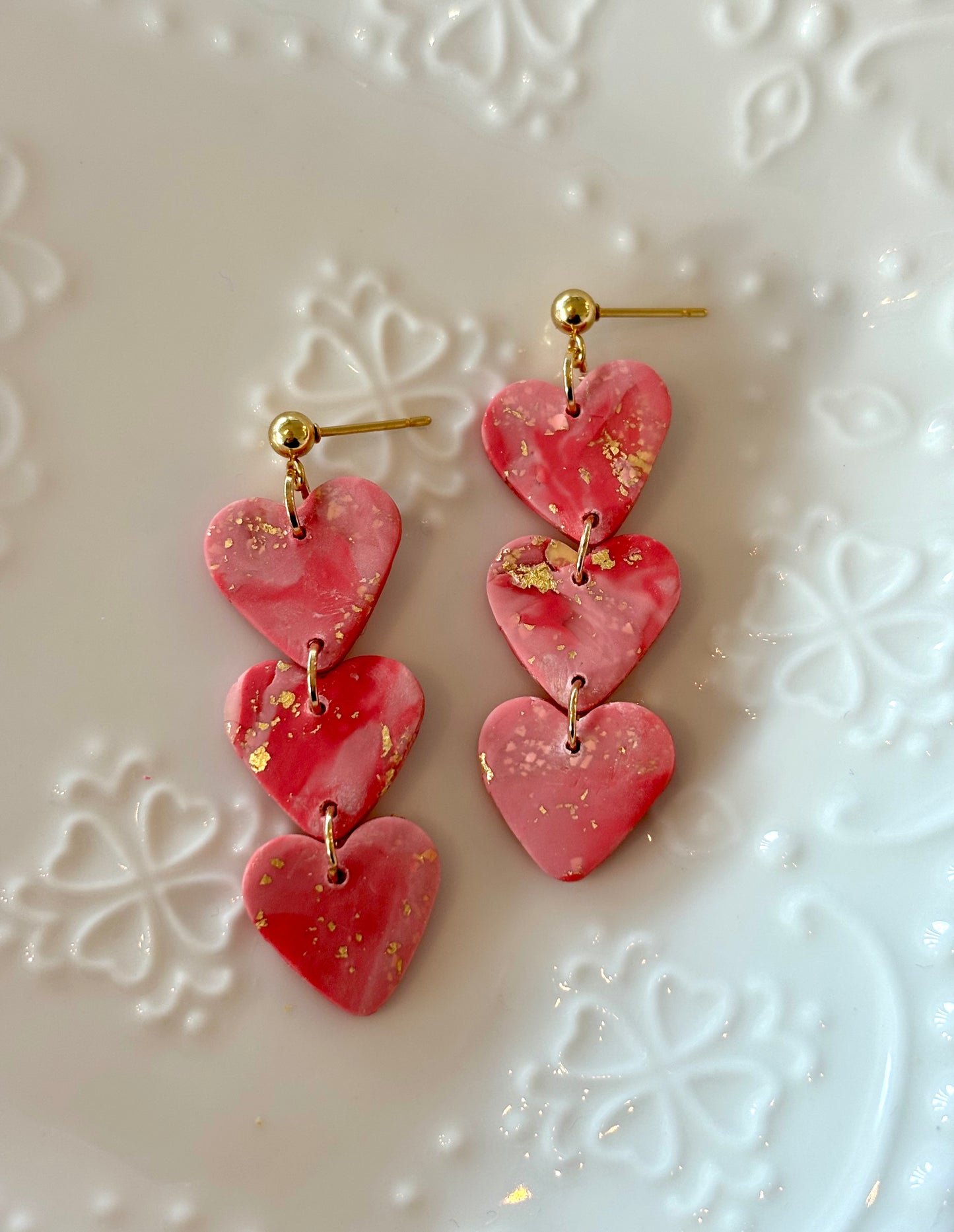 Heart Dangly Earrings