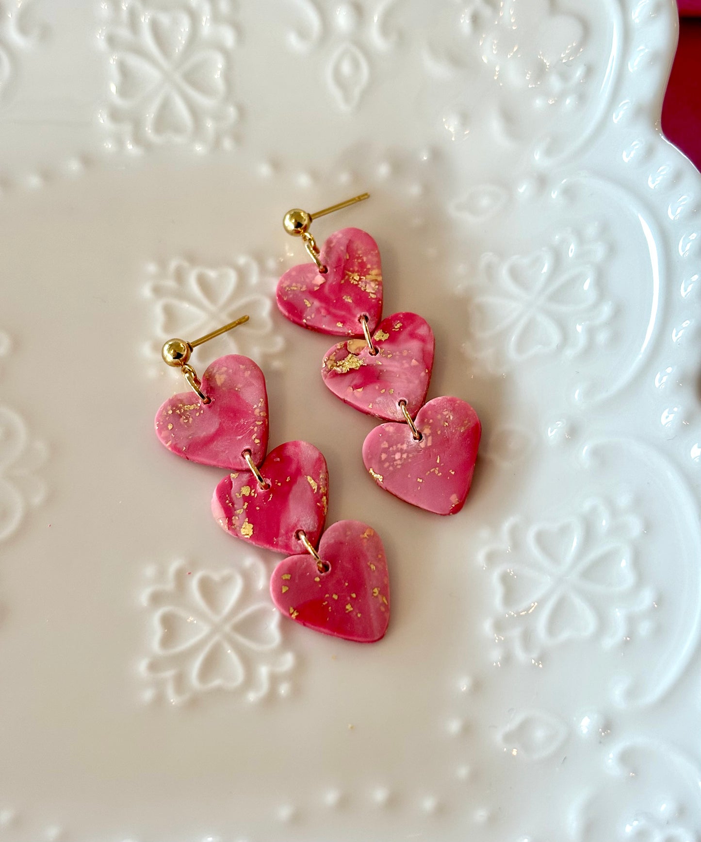 Heart Dangly Earrings