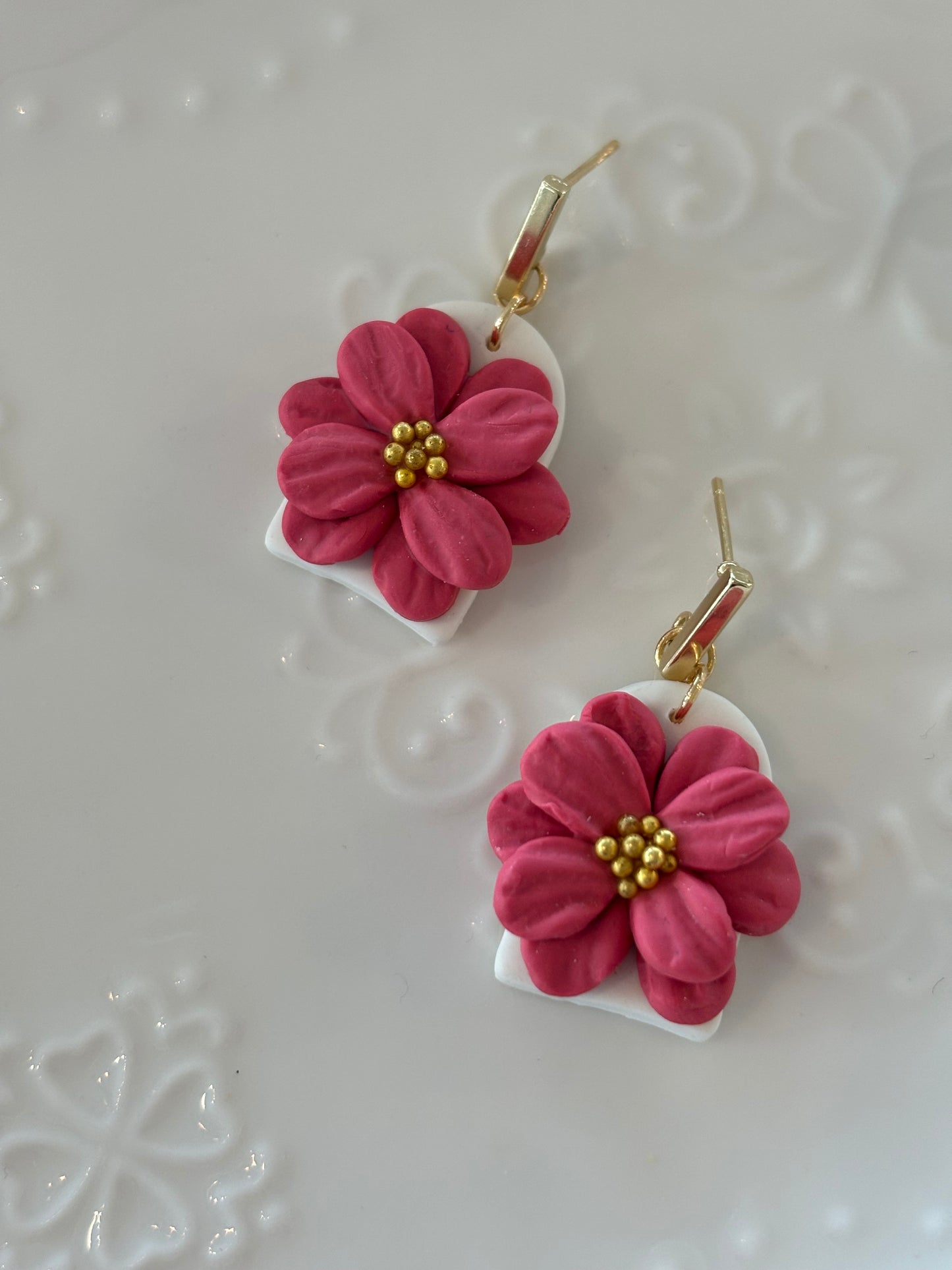 Flower earrings