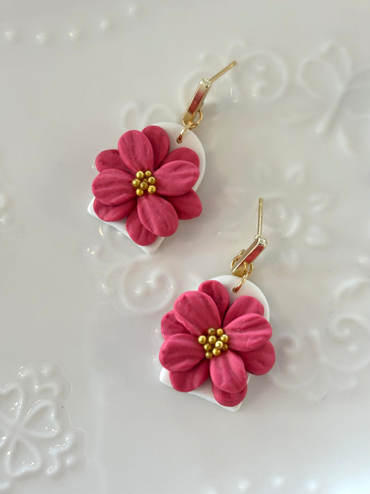 Flower earrings